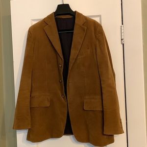 Izod Copper Brown Velvet/Sueded-Cotton Sport Coat/Blazer. Large (42).